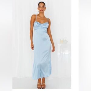 Hello Molly “Give it to me MIDI Dress blue”